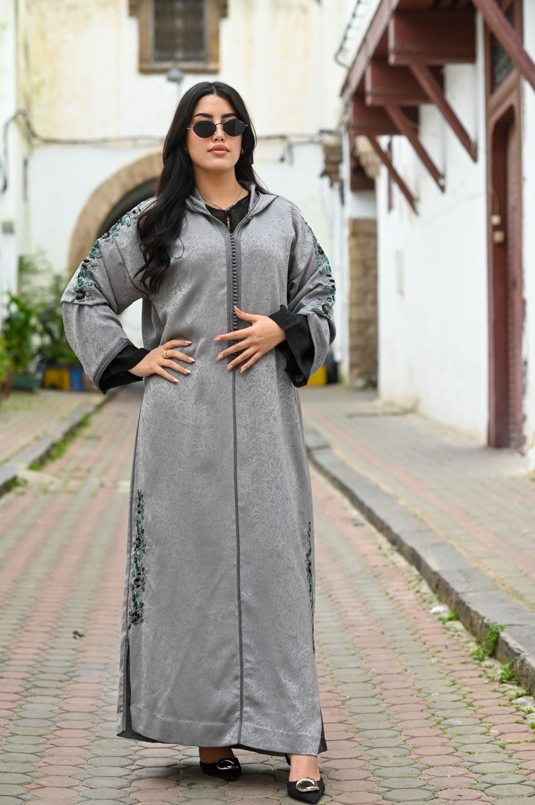 Caftan Grey Black